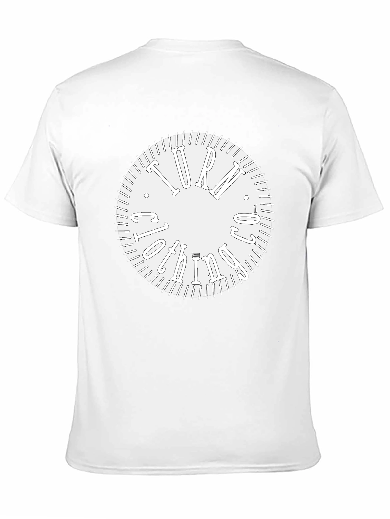 Turn Clockwise Graphic Black Tee