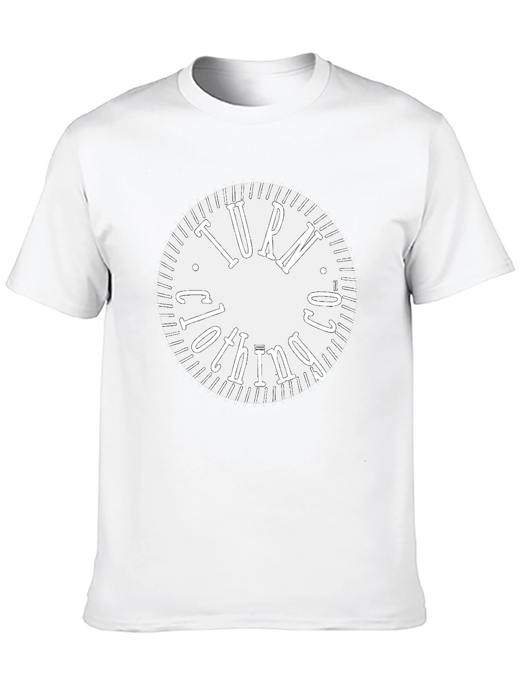 Turn Clockwise Graphic Black Tee