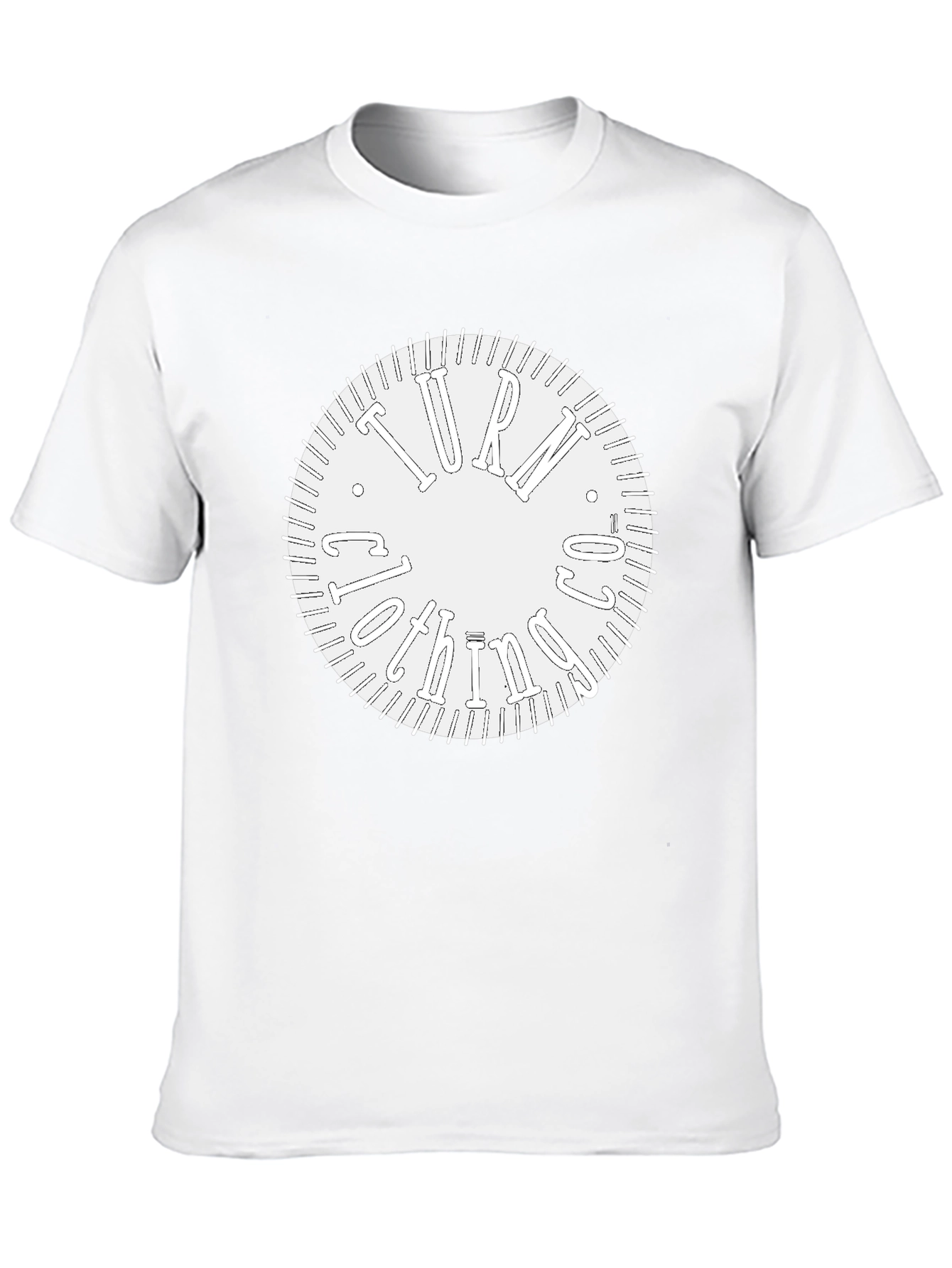Turn Clockwise Graphic Black Tee