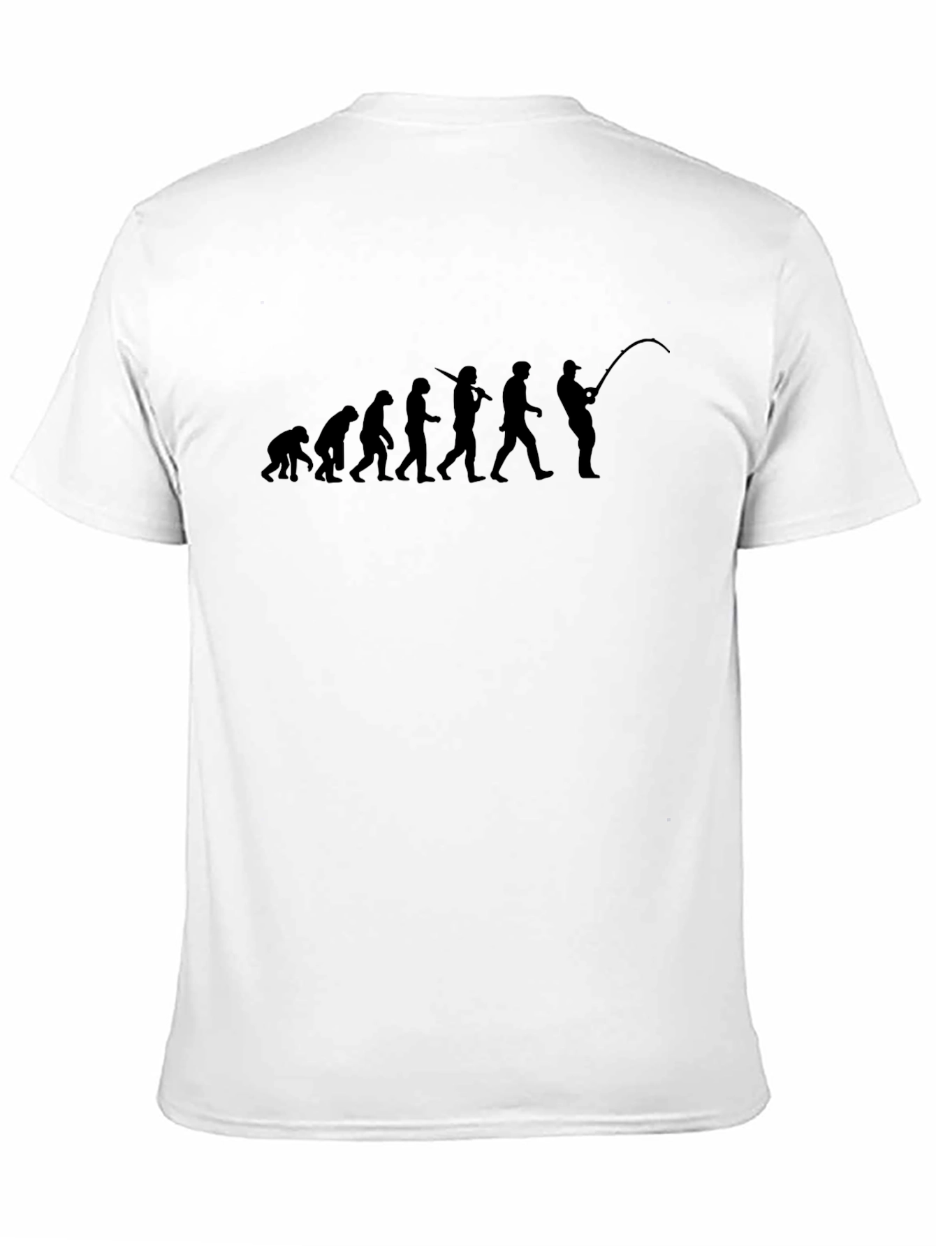 Evolution of Fishing T-Shirt - Black