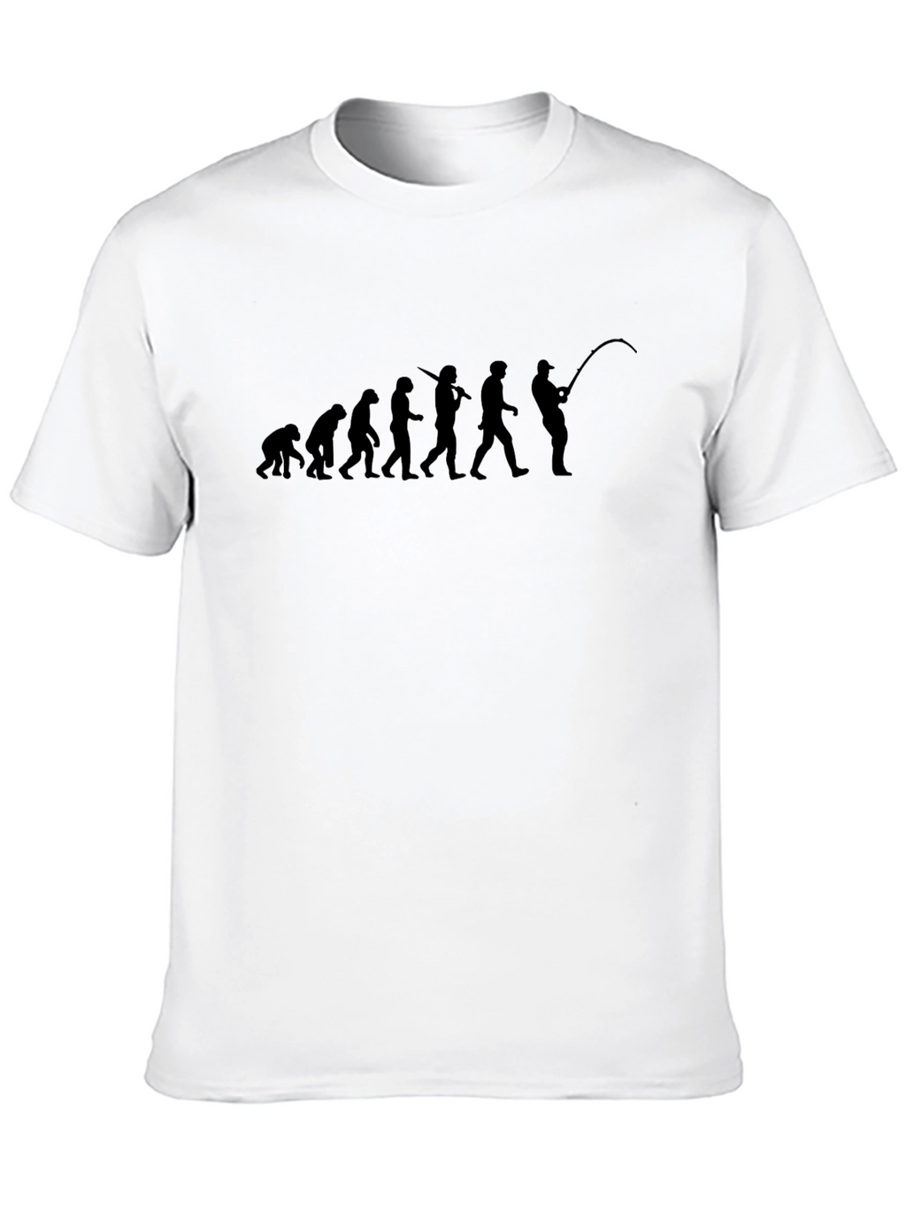 Evolution of Fishing T-Shirt - Black
