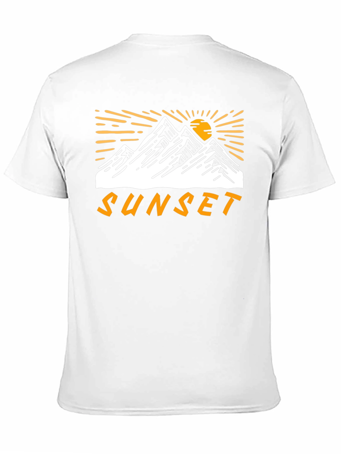 Sunset Mountain Graphic Tee - Black