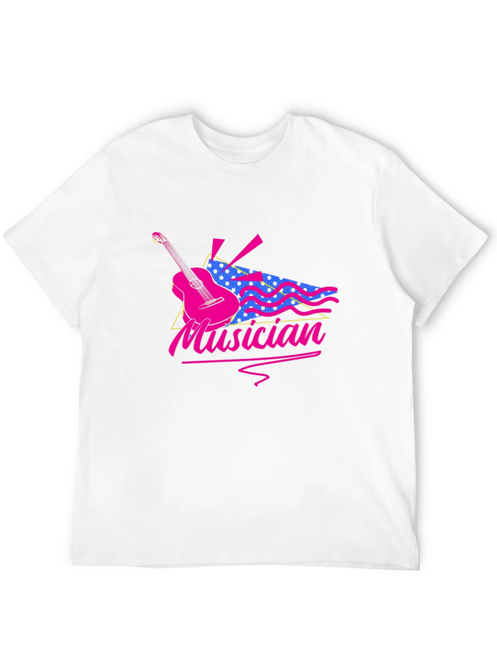 Musician Graphic T-Shirt - Retro Guitar Design