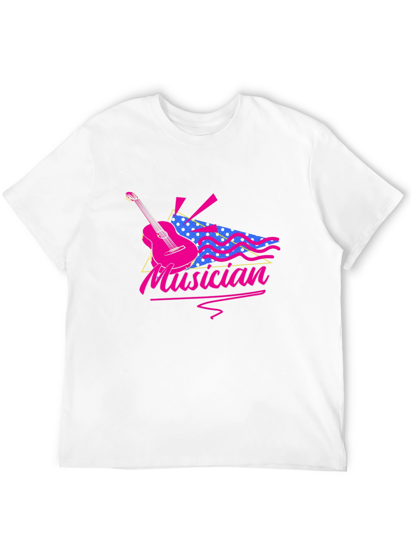 Musician Graphic T-Shirt - Retro Guitar Design