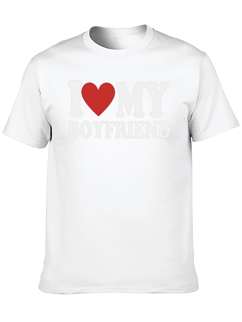 I Love My Boyfriend T-Shirt - Heart Design