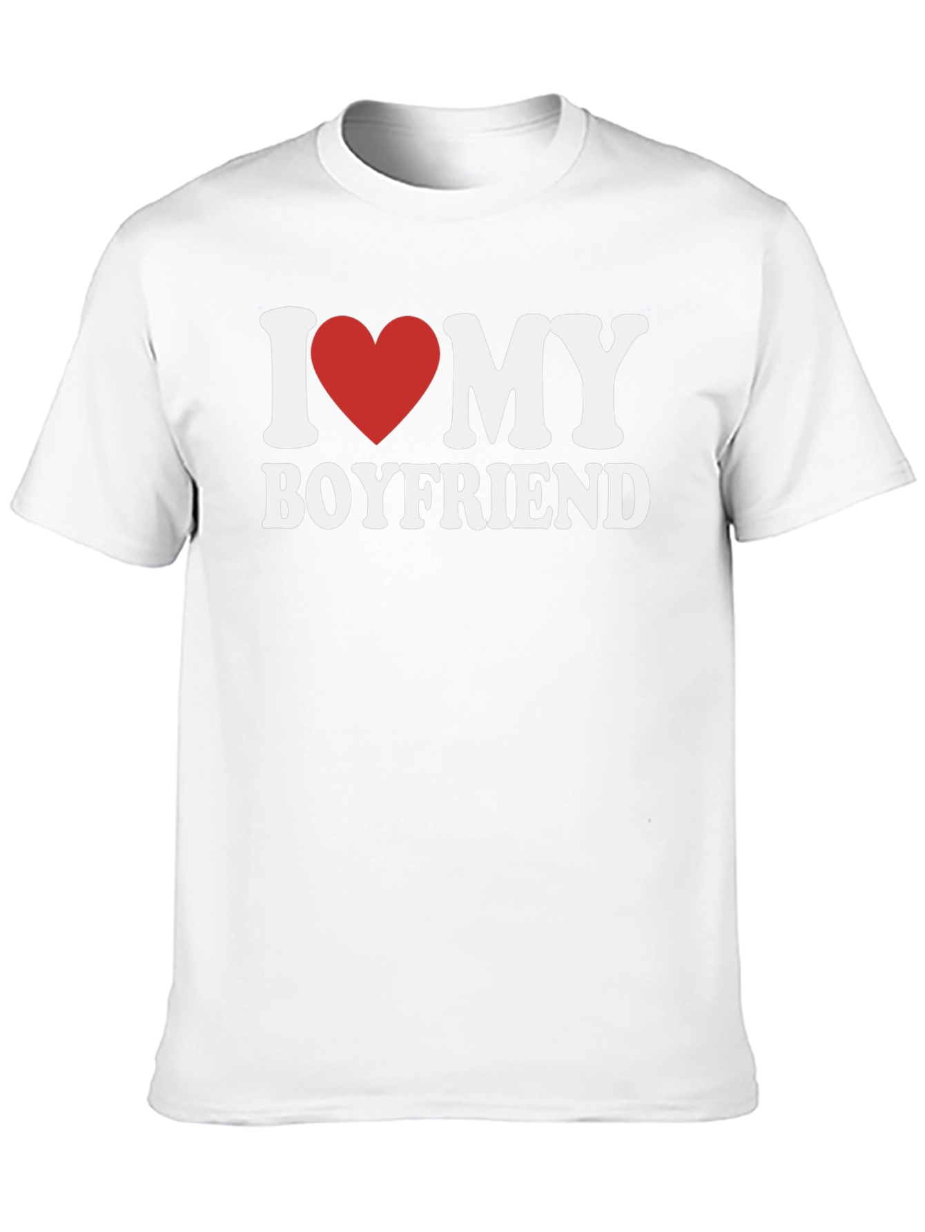 I Love My Boyfriend T-Shirt - Heart Design