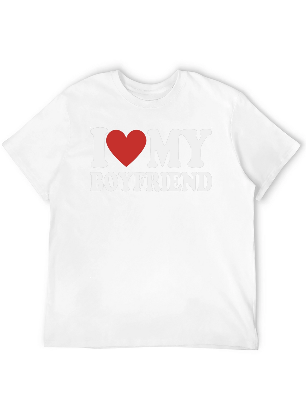I Love My Boyfriend T-Shirt - Heart Design