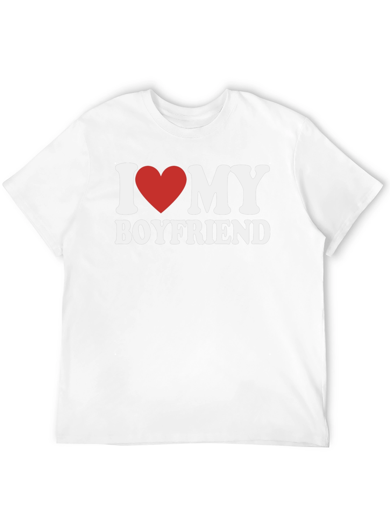 I Love My Boyfriend T-Shirt - Heart Design