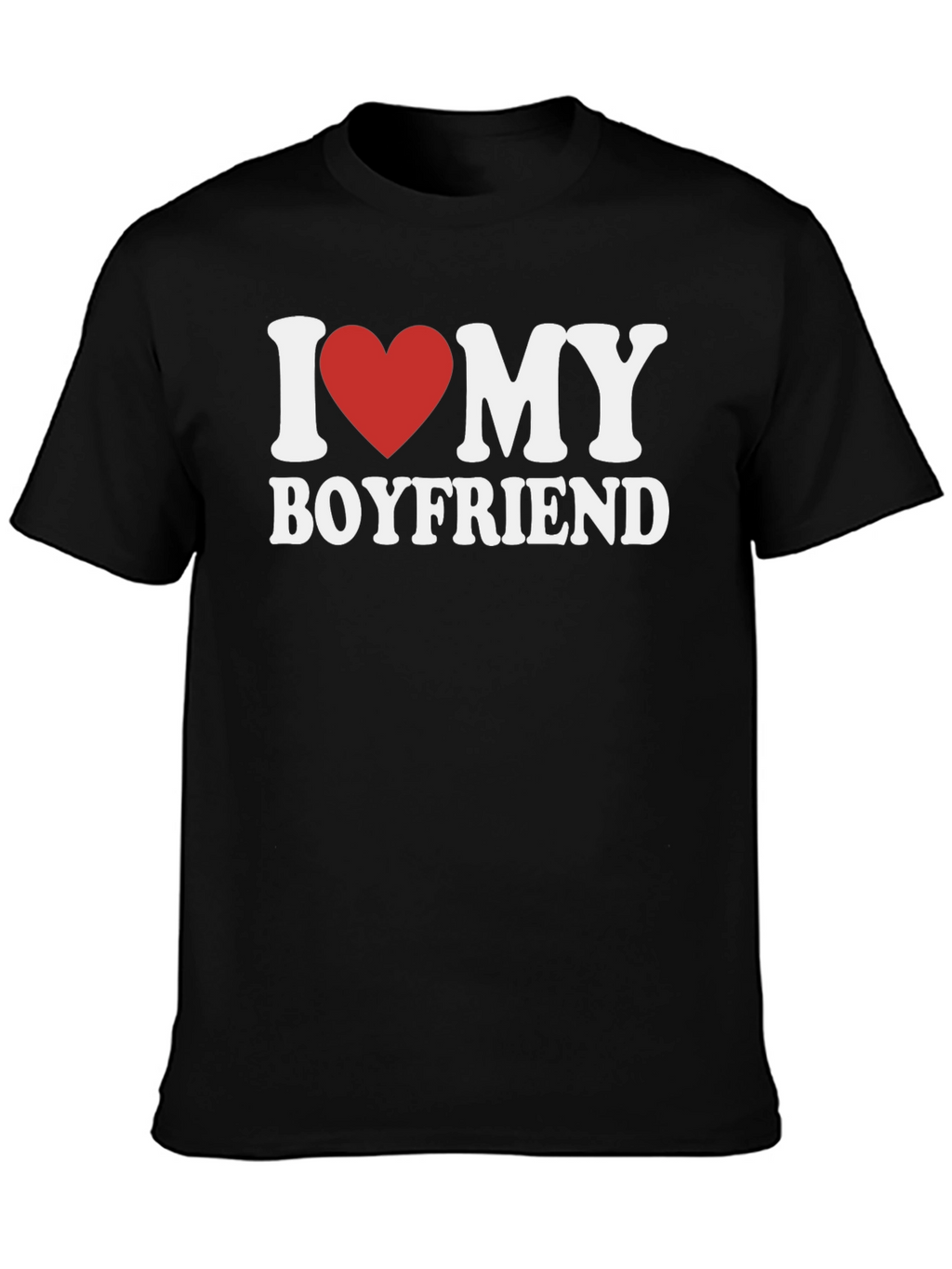 I Love My Boyfriend T-Shirt - Heart Design