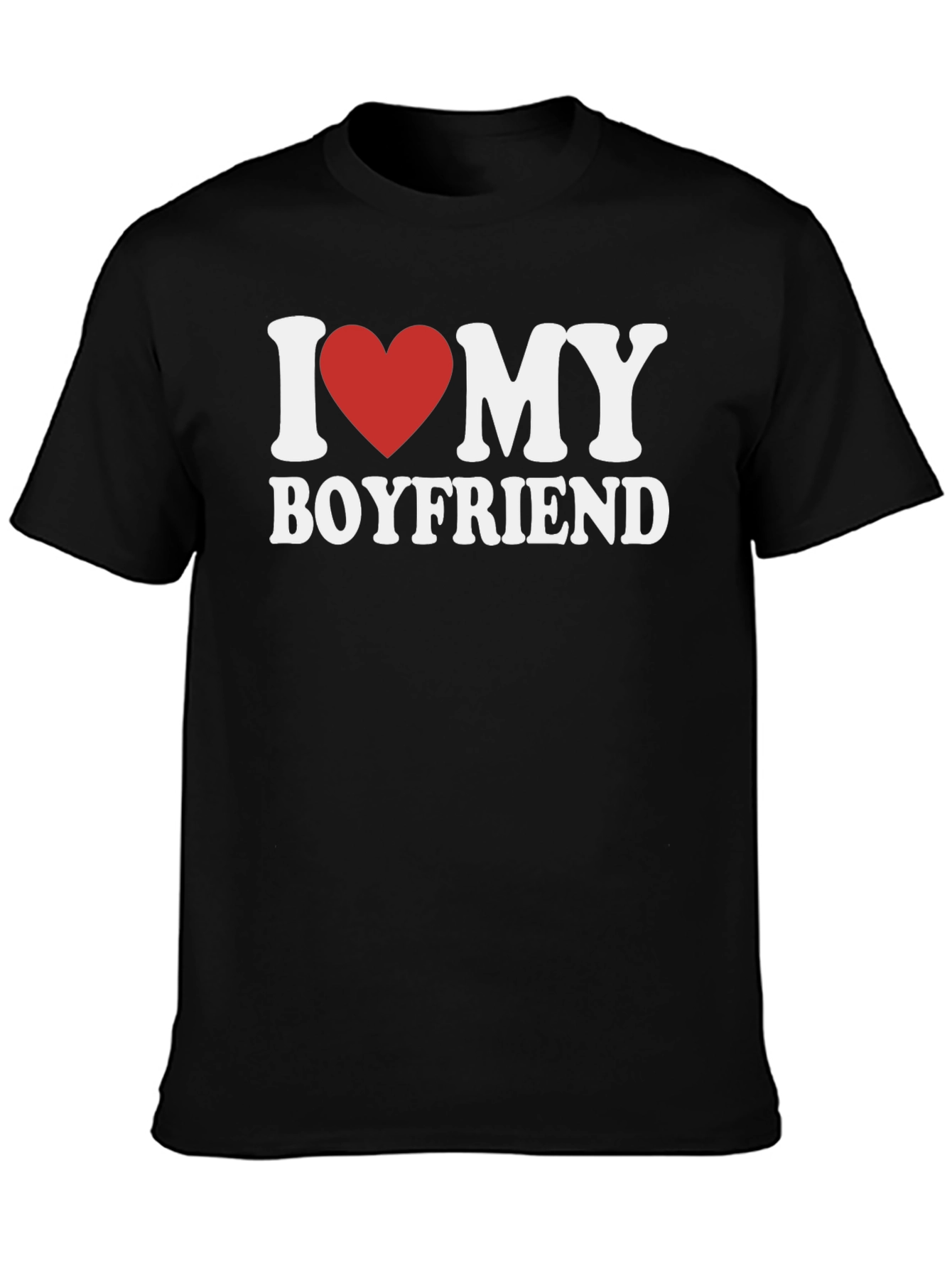 I Love My Boyfriend T-Shirt - Heart Design