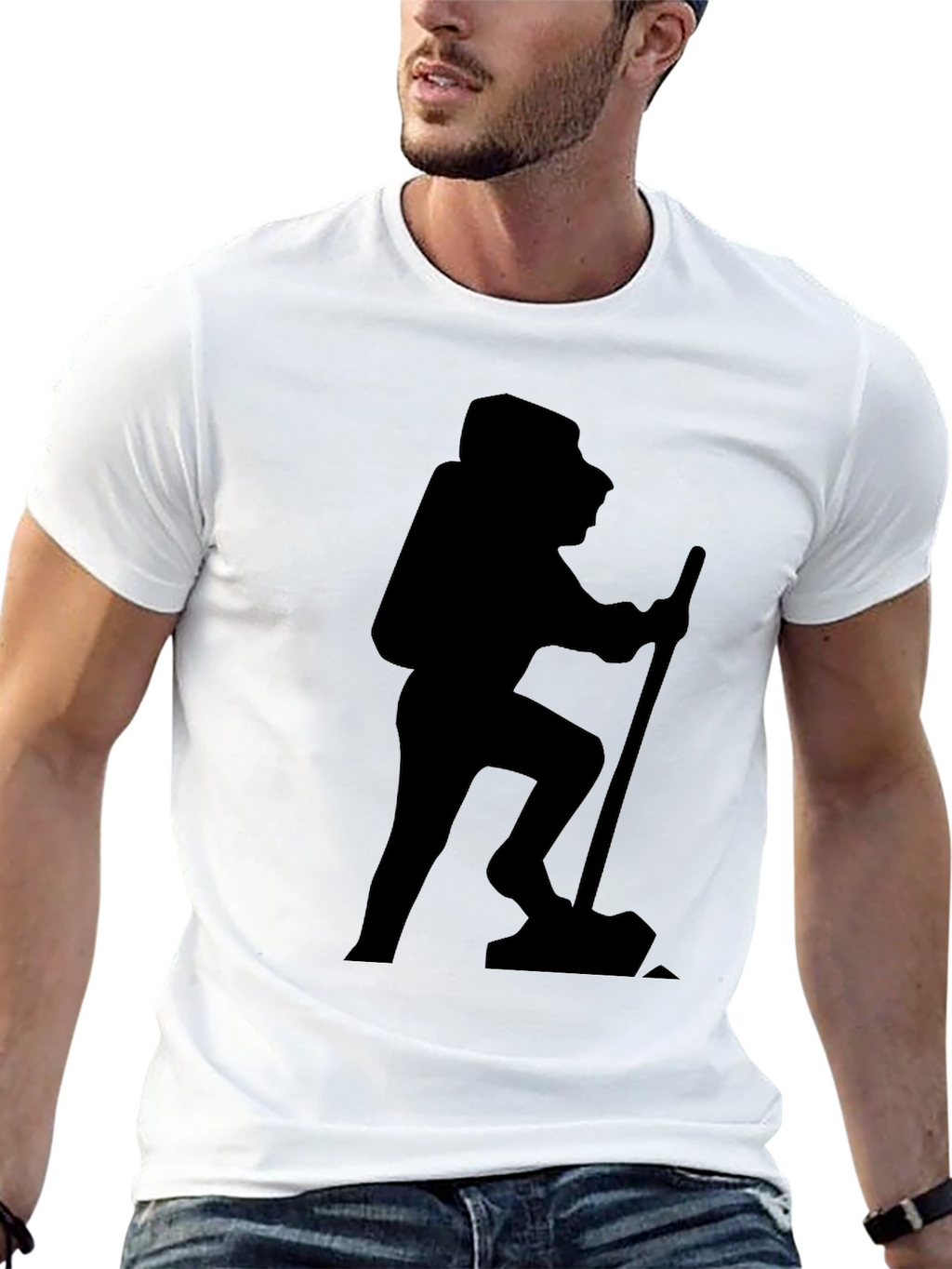 Hiking Silhouette Black T-Shirt