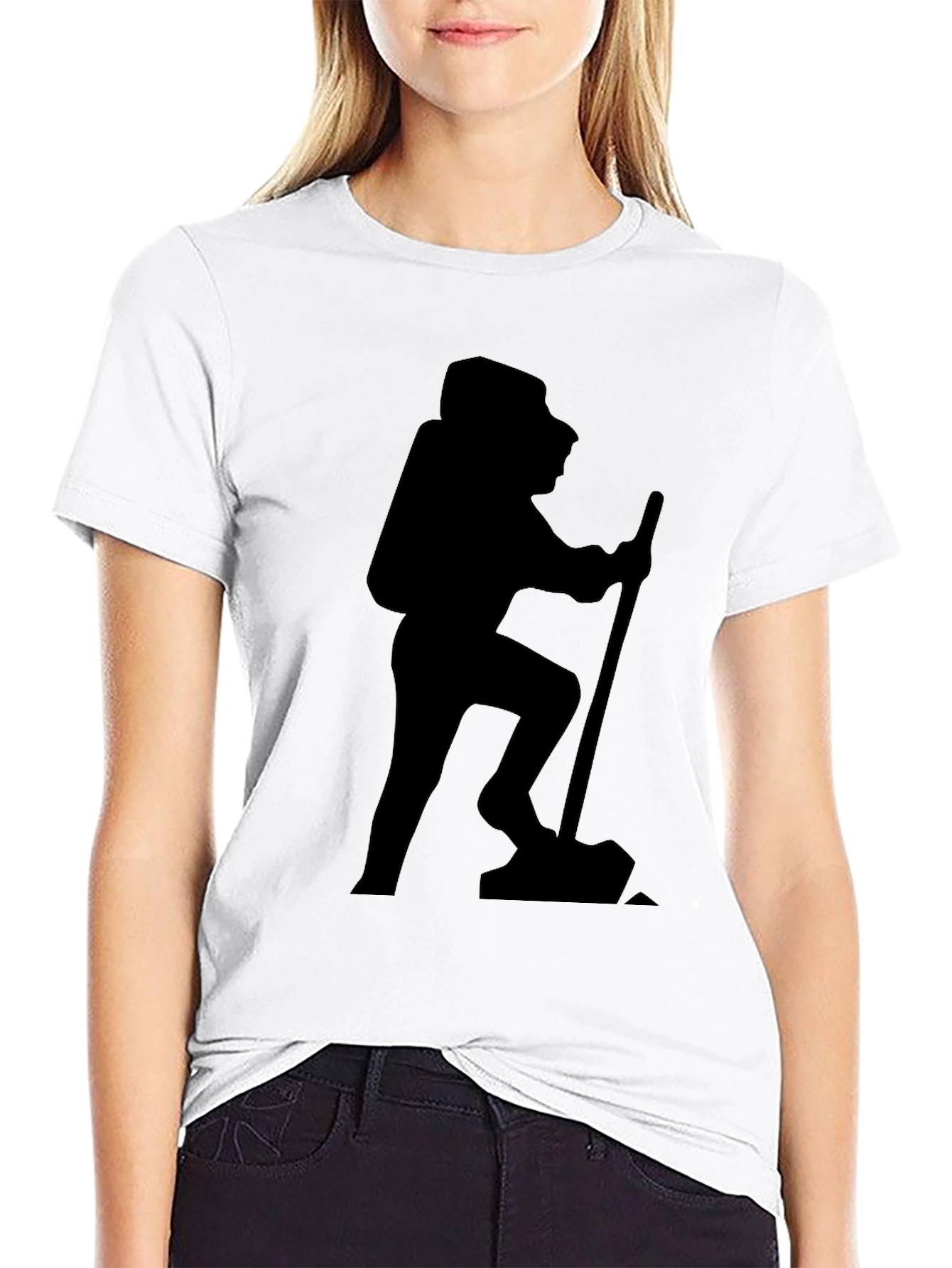 Hiking Silhouette Black T-Shirt