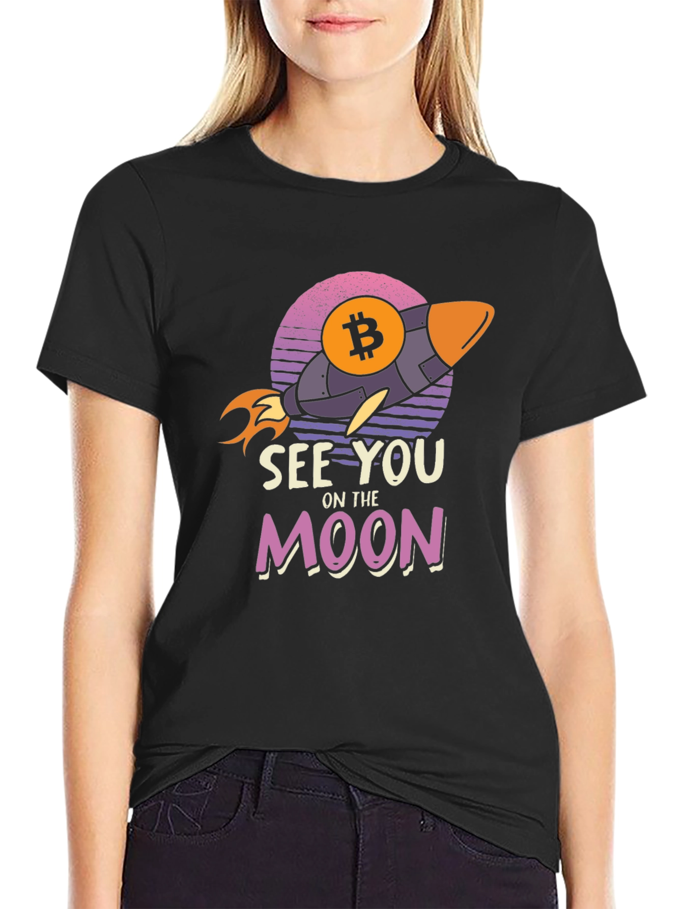 Bitcoin Rocket T-Shirt - See You on the Moon!
