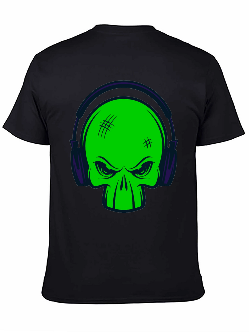 Skull DJ Black T-Shirt