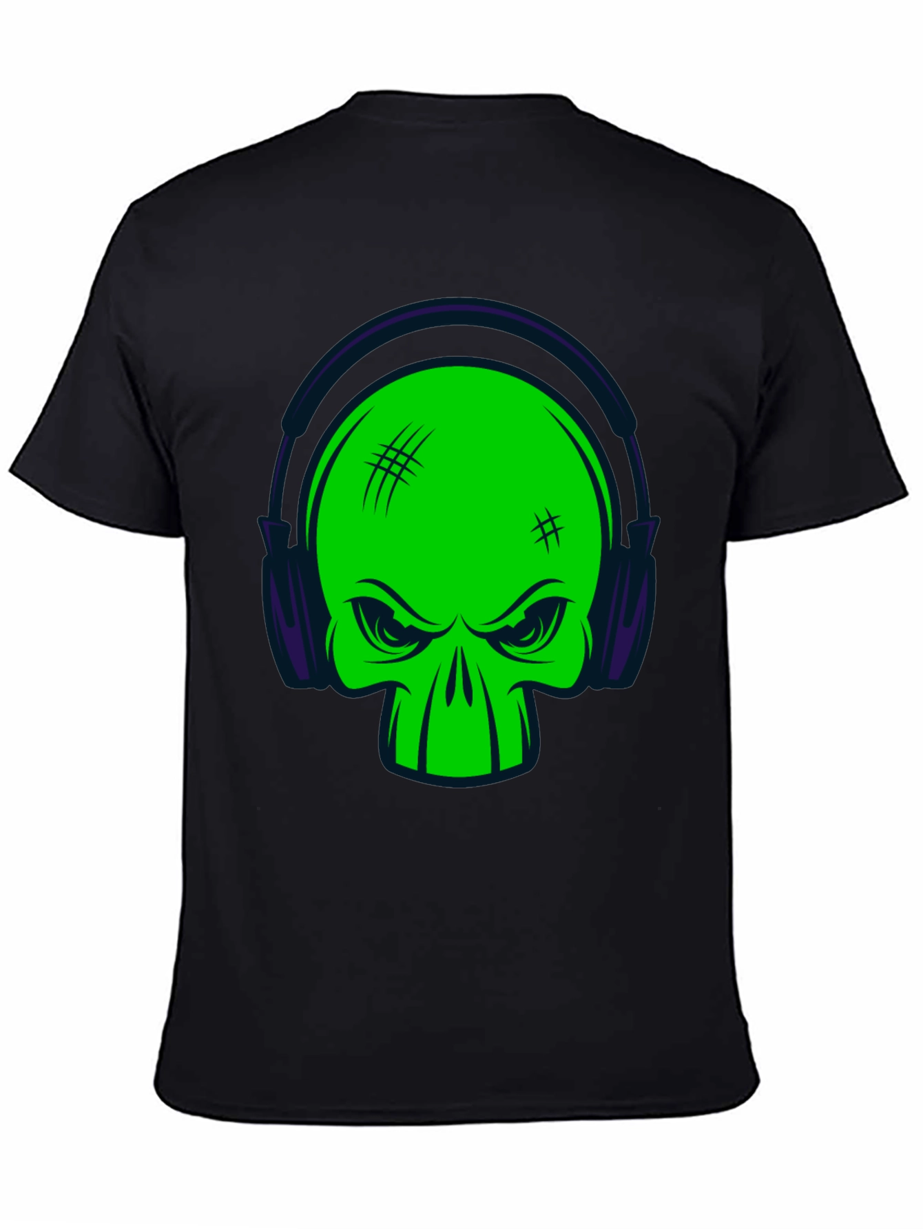 Skull DJ Black T-Shirt