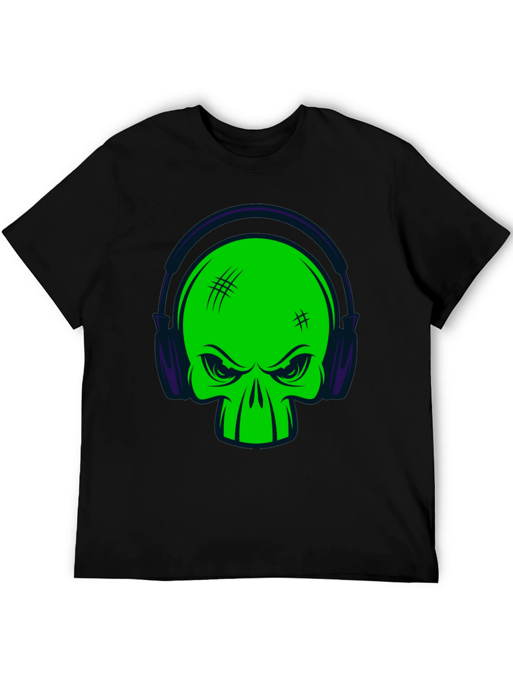 Skull DJ Black T-Shirt