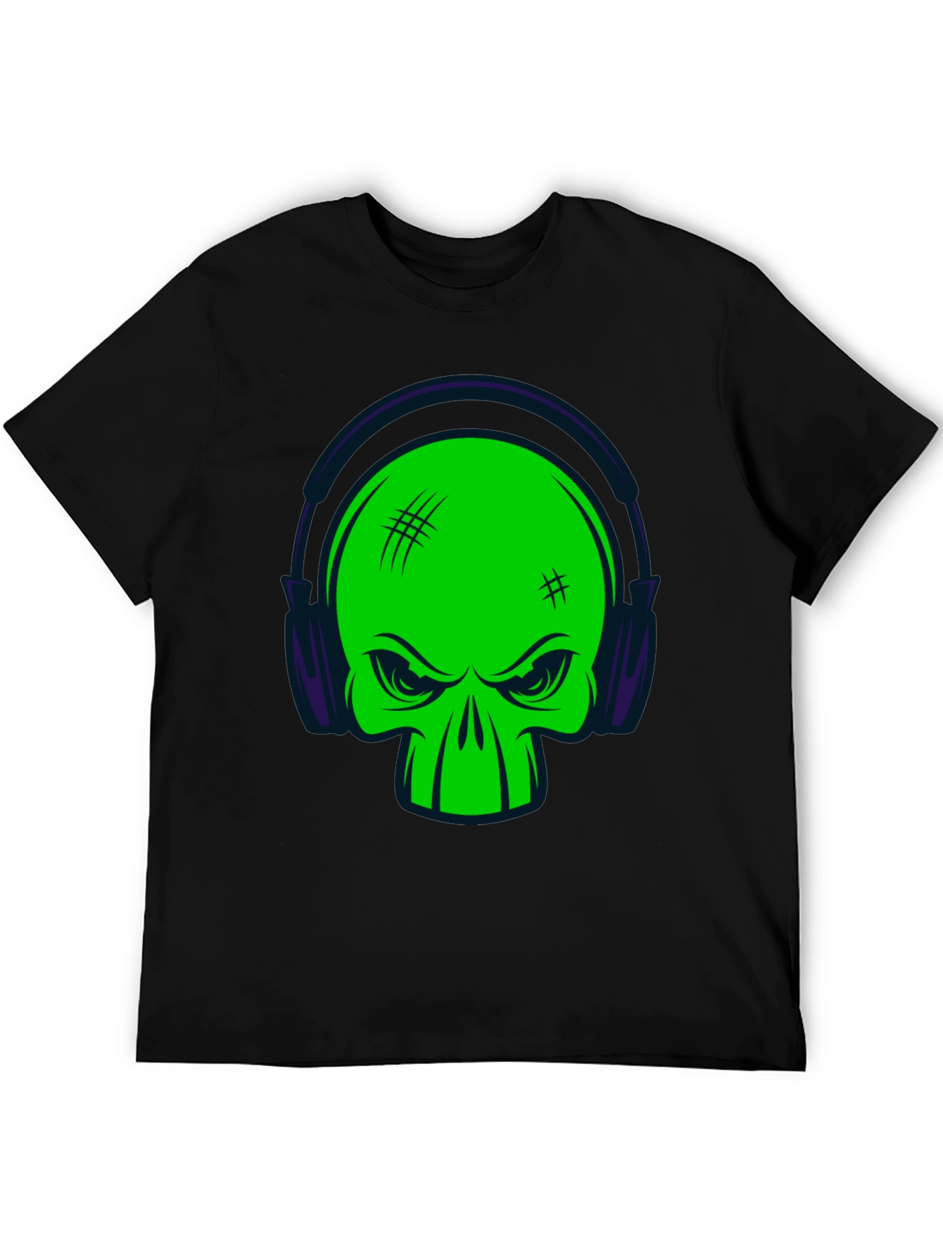 Skull DJ Black T-Shirt