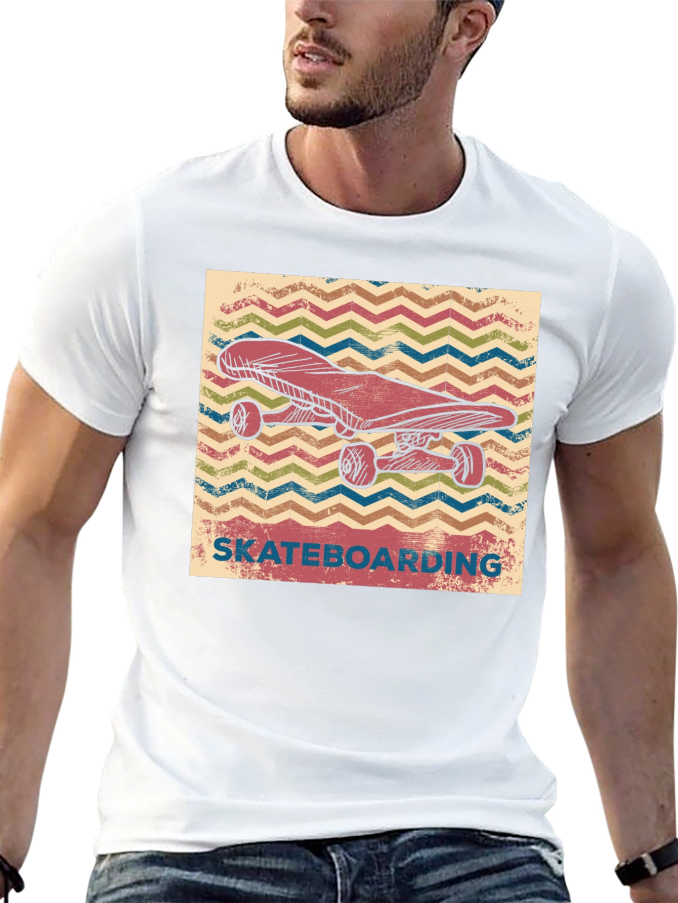 Skateboarding Retro Graphic T-Shirt