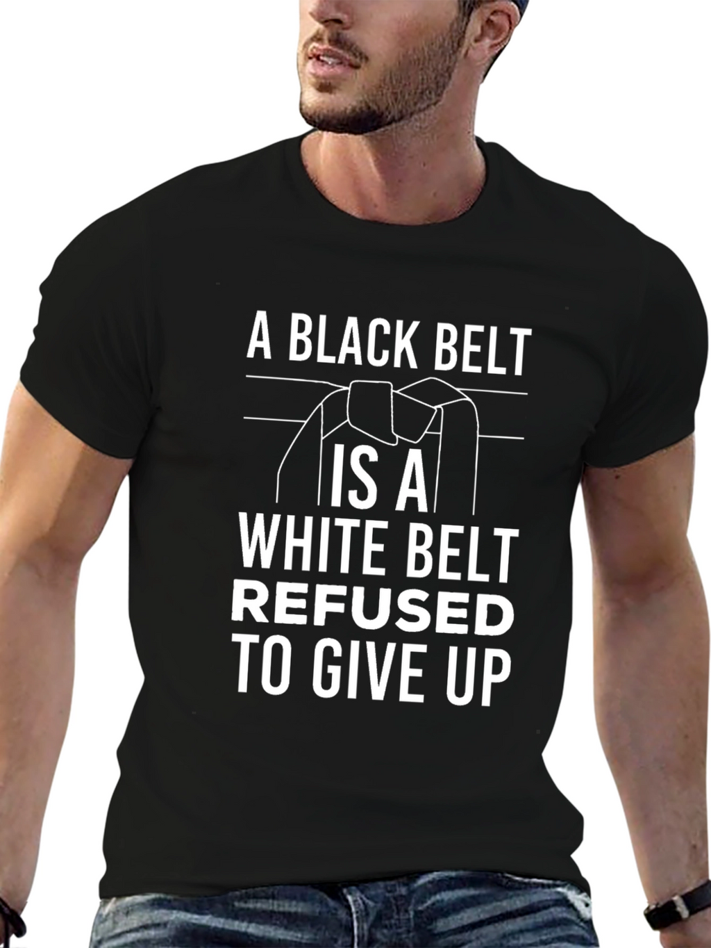 Black Belt White Belt Graphic Tee