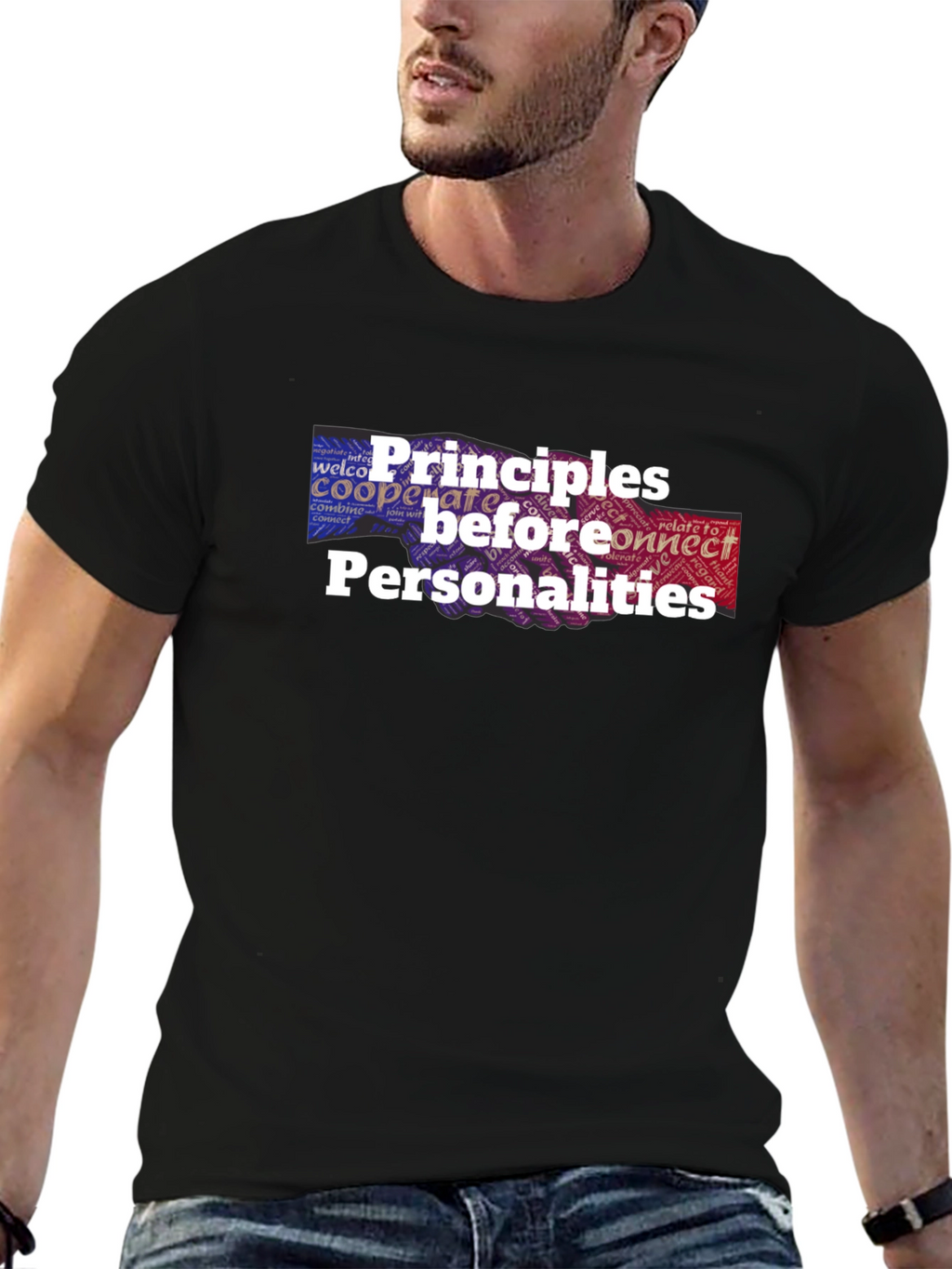 Principles Before Personalities Graphic T-Shirt
