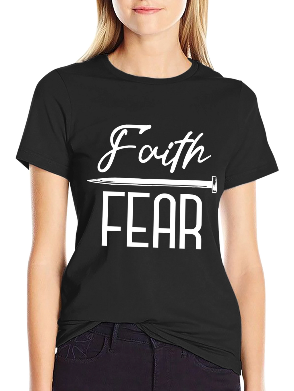 Faith Over Fear Graphic Tee - Religious T-Shirt