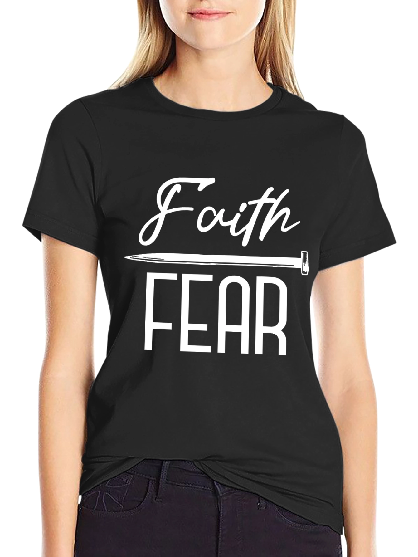 Faith Over Fear Graphic Tee - Religious T-Shirt
