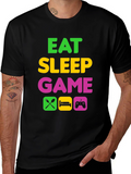 Eat Sleep Game Graphic T-Shirt