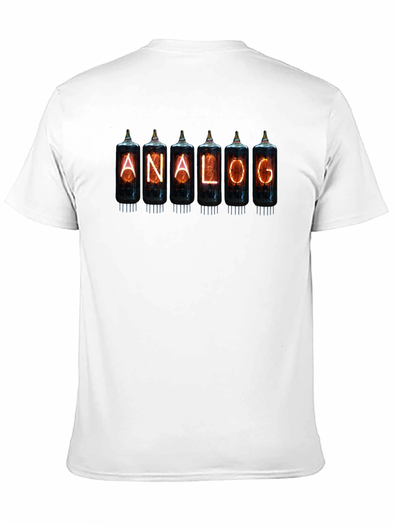 Analog Nixie Tube T-Shirt - Black