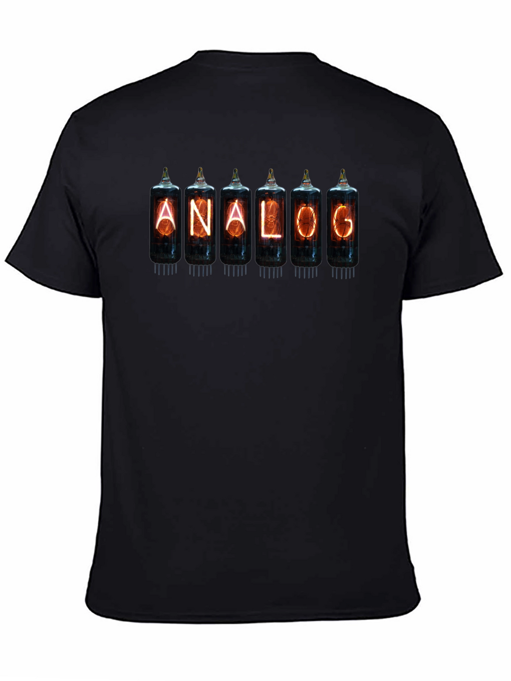 Analog Nixie Tube T-Shirt - Black