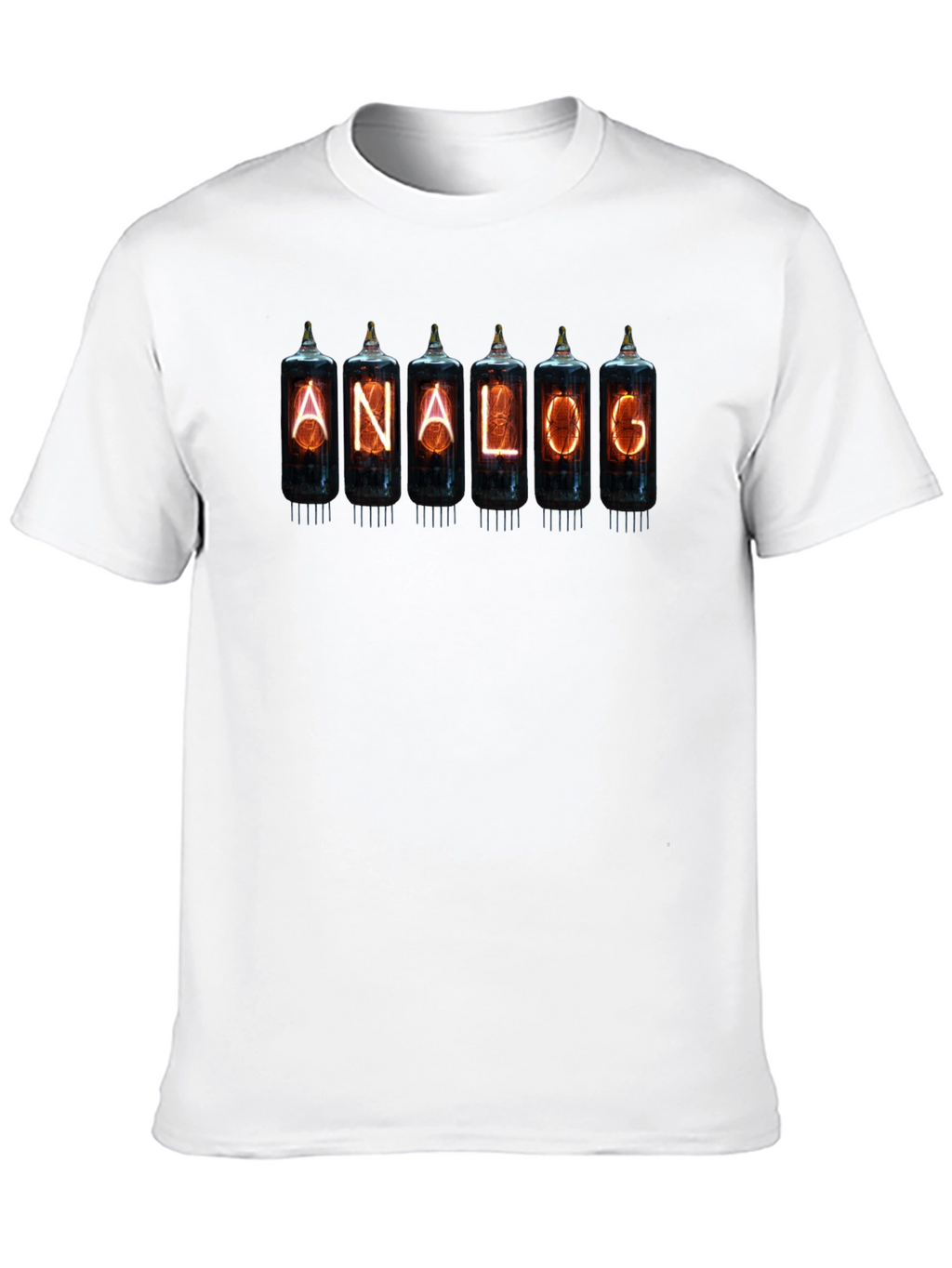 Analog Nixie Tube T-Shirt - Black