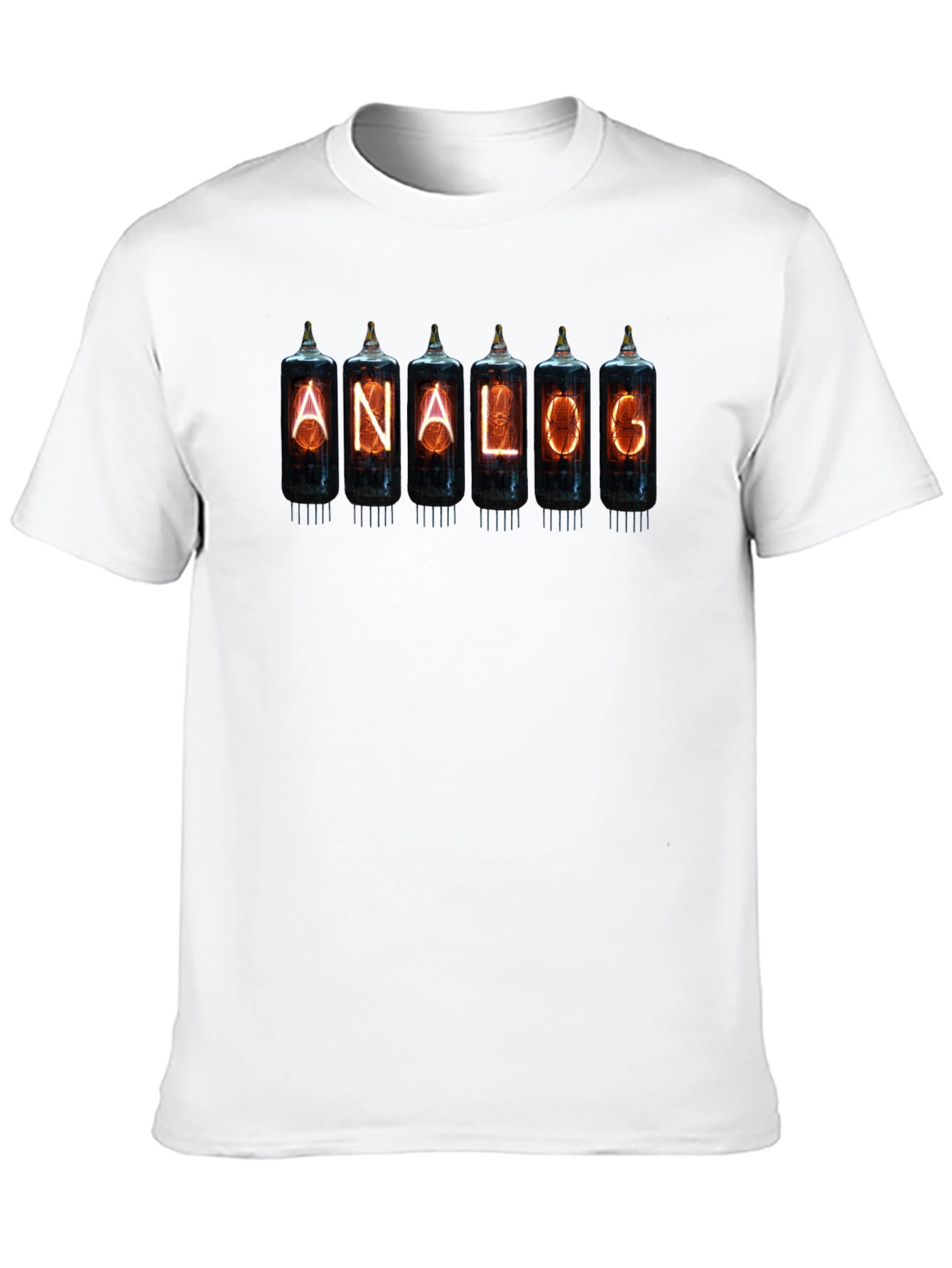 Analog Nixie Tube T-Shirt - Black