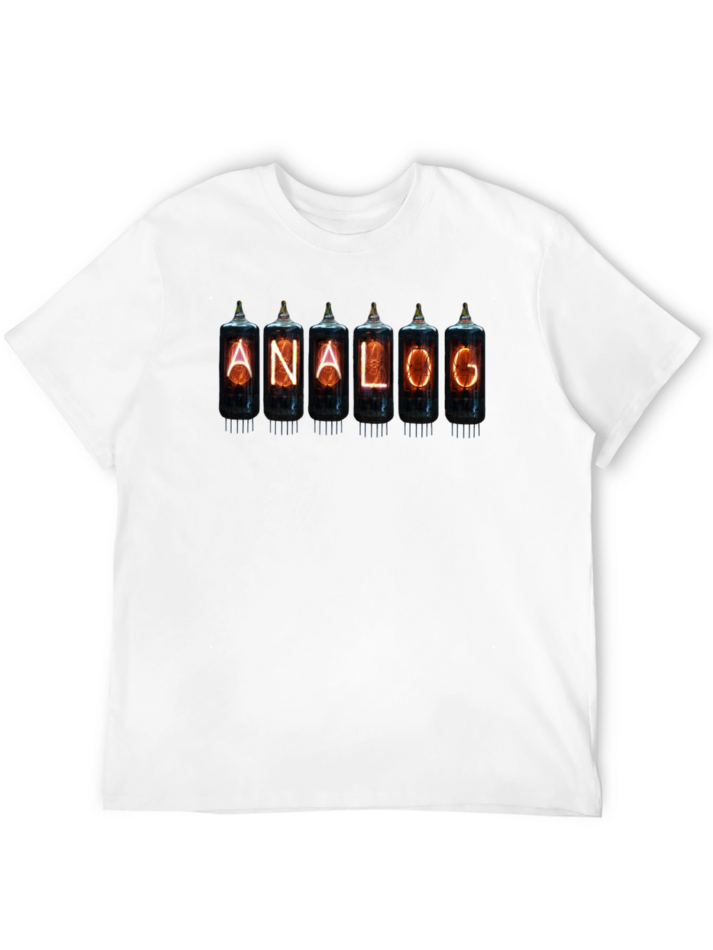 Analog Nixie Tube T-Shirt - Black