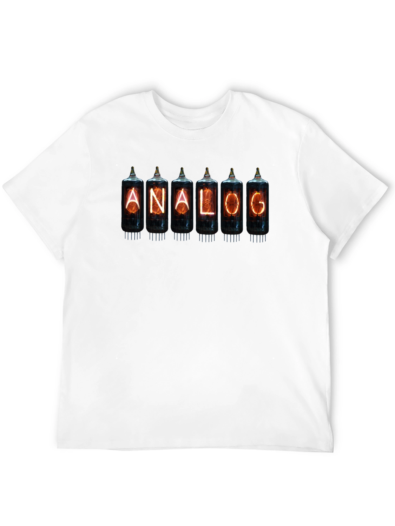 Analog Nixie Tube T-Shirt - Black