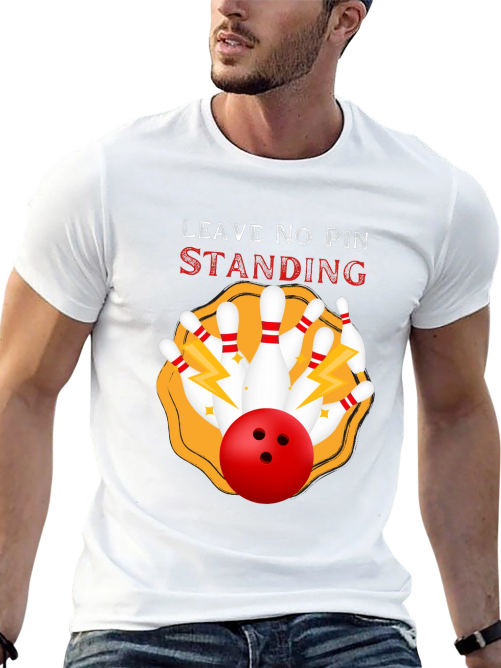 Bowling T-Shirt - Leave No Pin Standing!