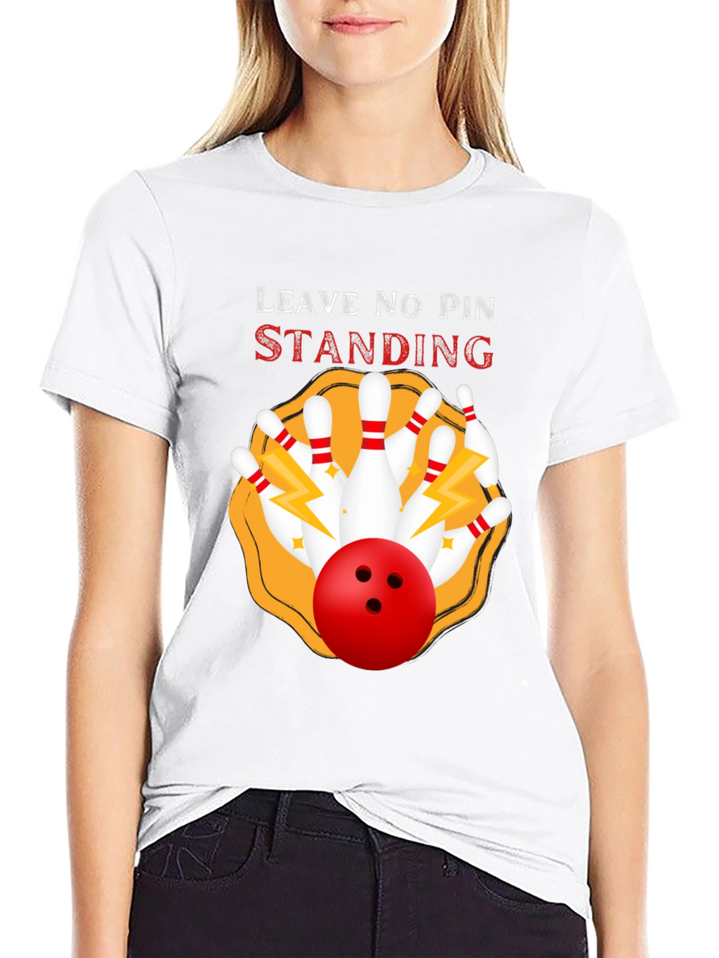 Bowling T-Shirt - Leave No Pin Standing!