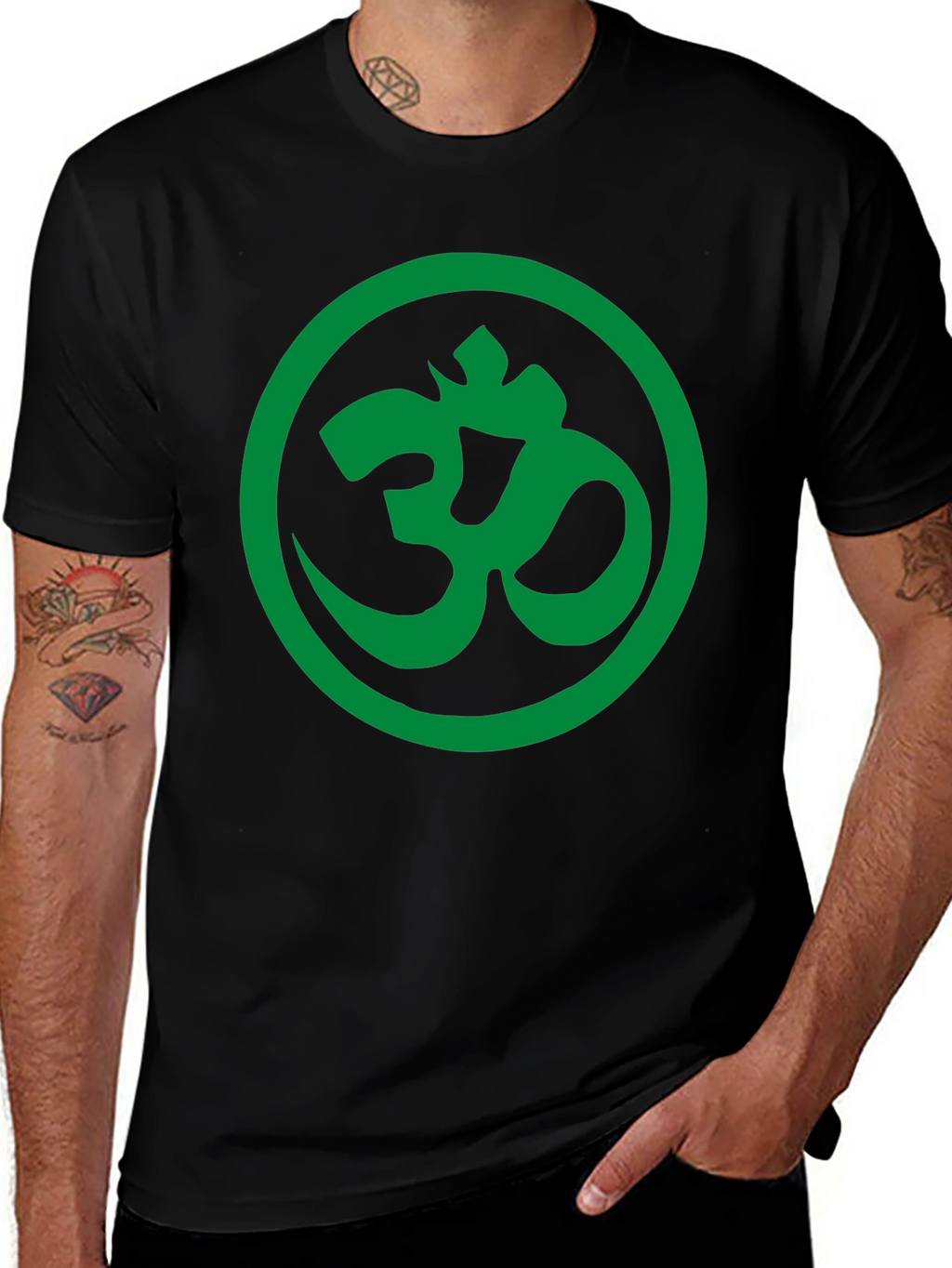 Om Symbol Graphic Black T-Shirt