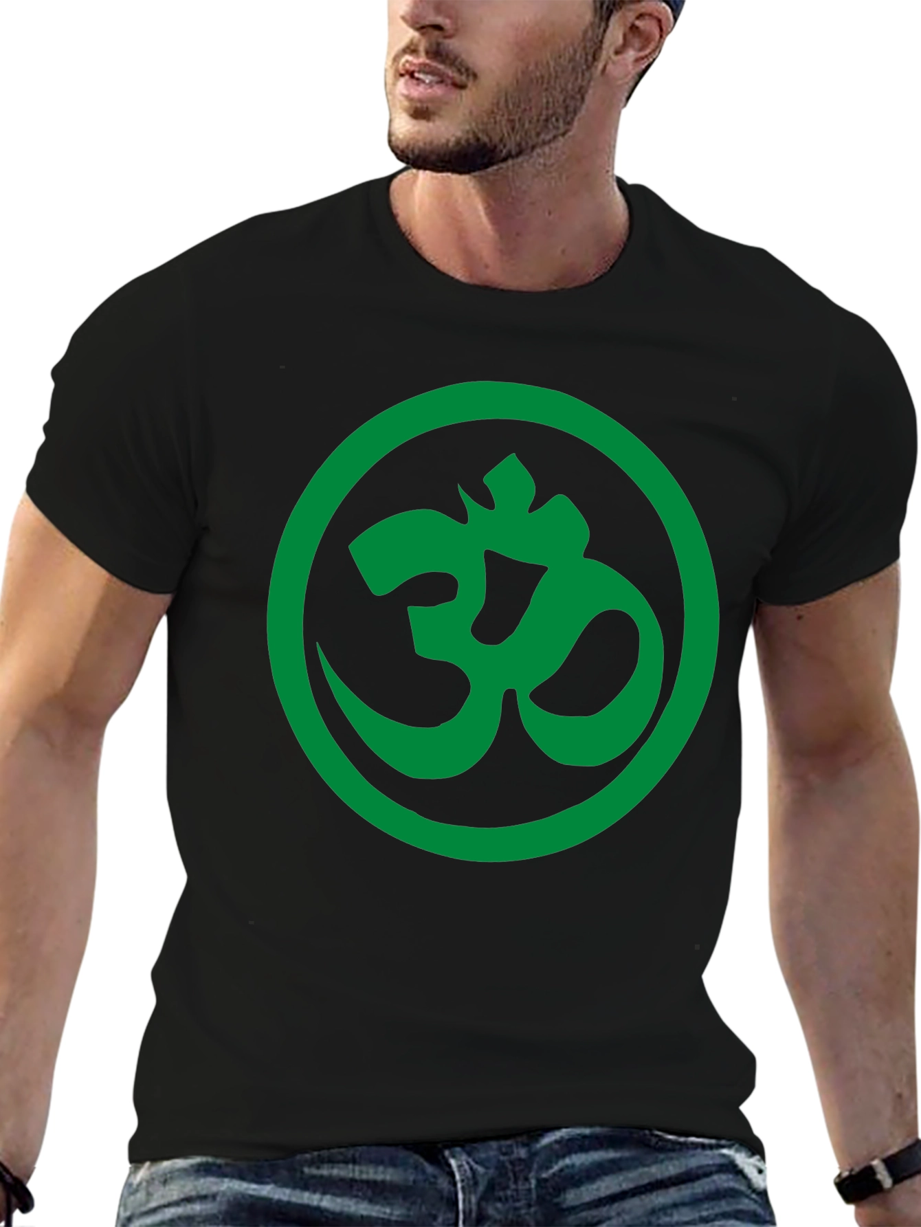 Om Symbol Graphic Black T-Shirt