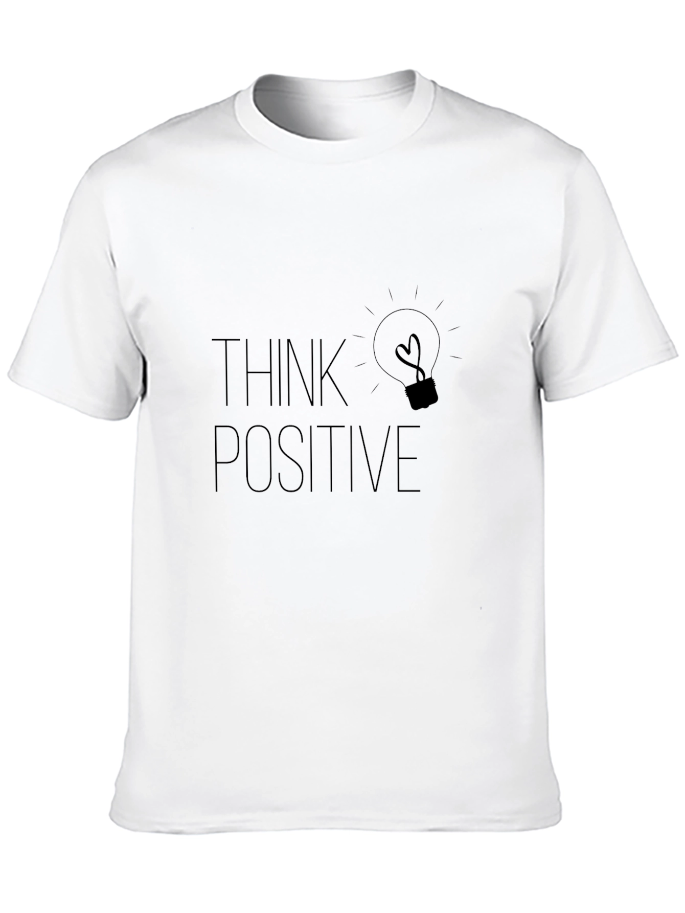 Think Positive Graphic Tee - Black