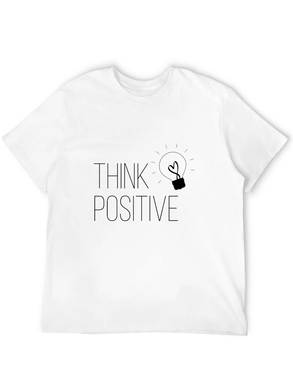 Think Positive Graphic Tee - Black