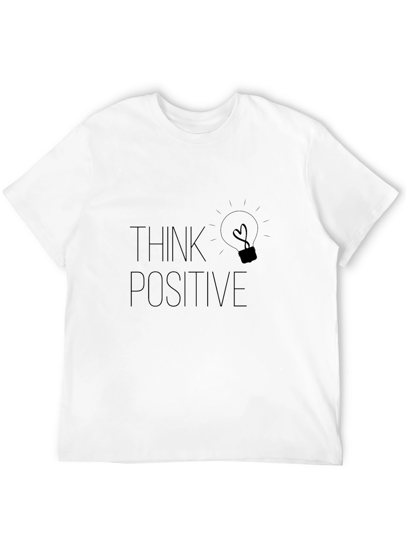 Think Positive Graphic Tee - Black
