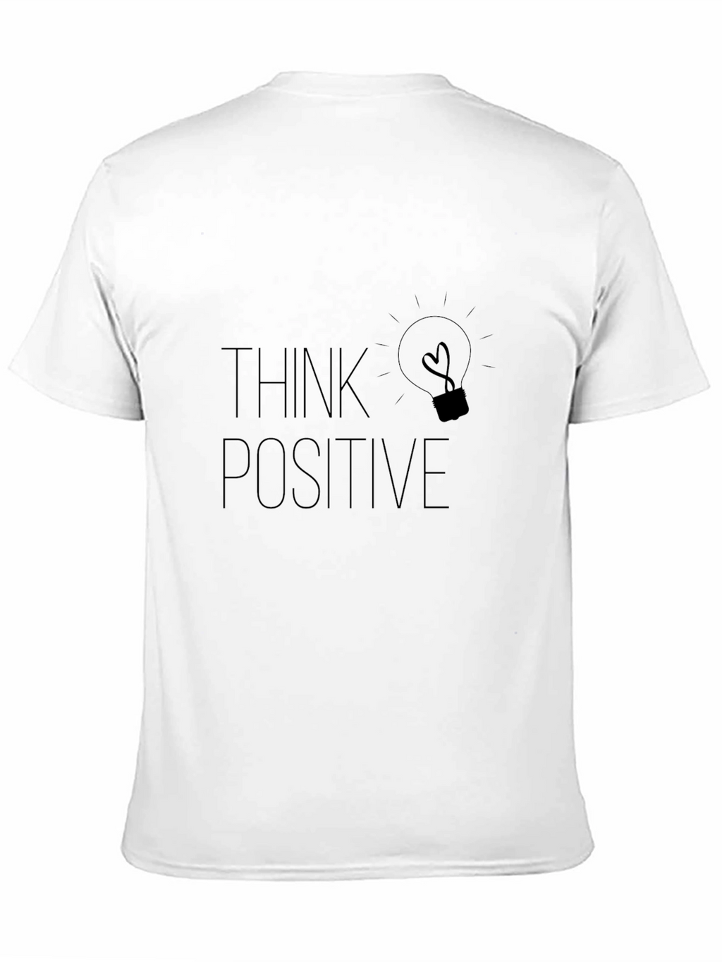 Think Positive Graphic Tee - Black
