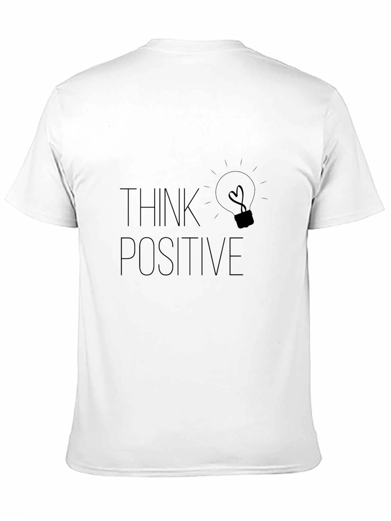 Think Positive Graphic Tee - Black