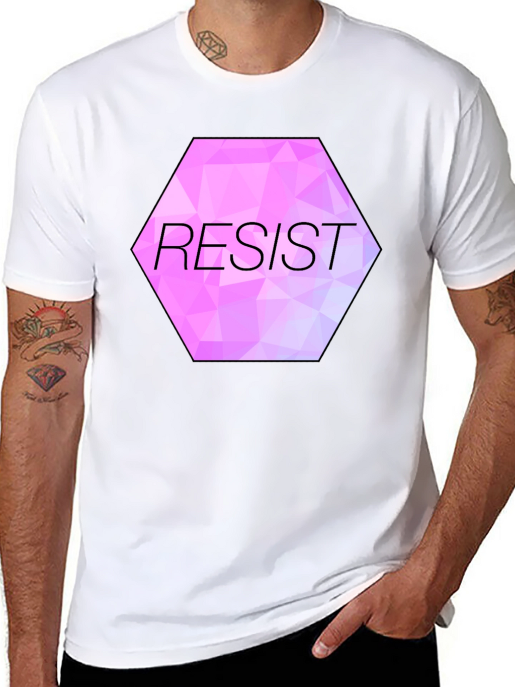Resist Graphic Tee - Black Unisex T-Shirt