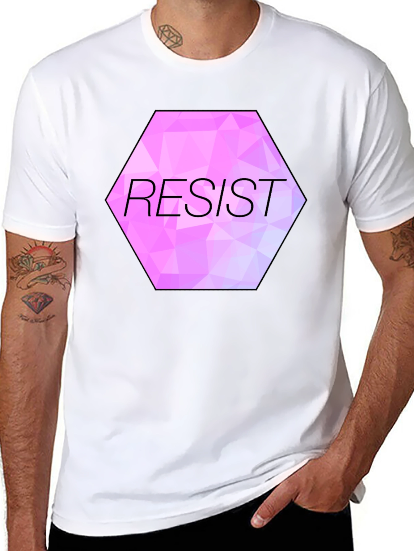 Resist Graphic Tee - Black Unisex T-Shirt