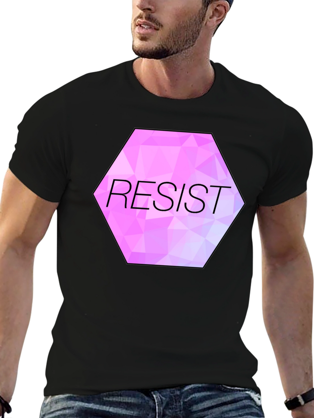 Resist Graphic Tee - Black Unisex T-Shirt