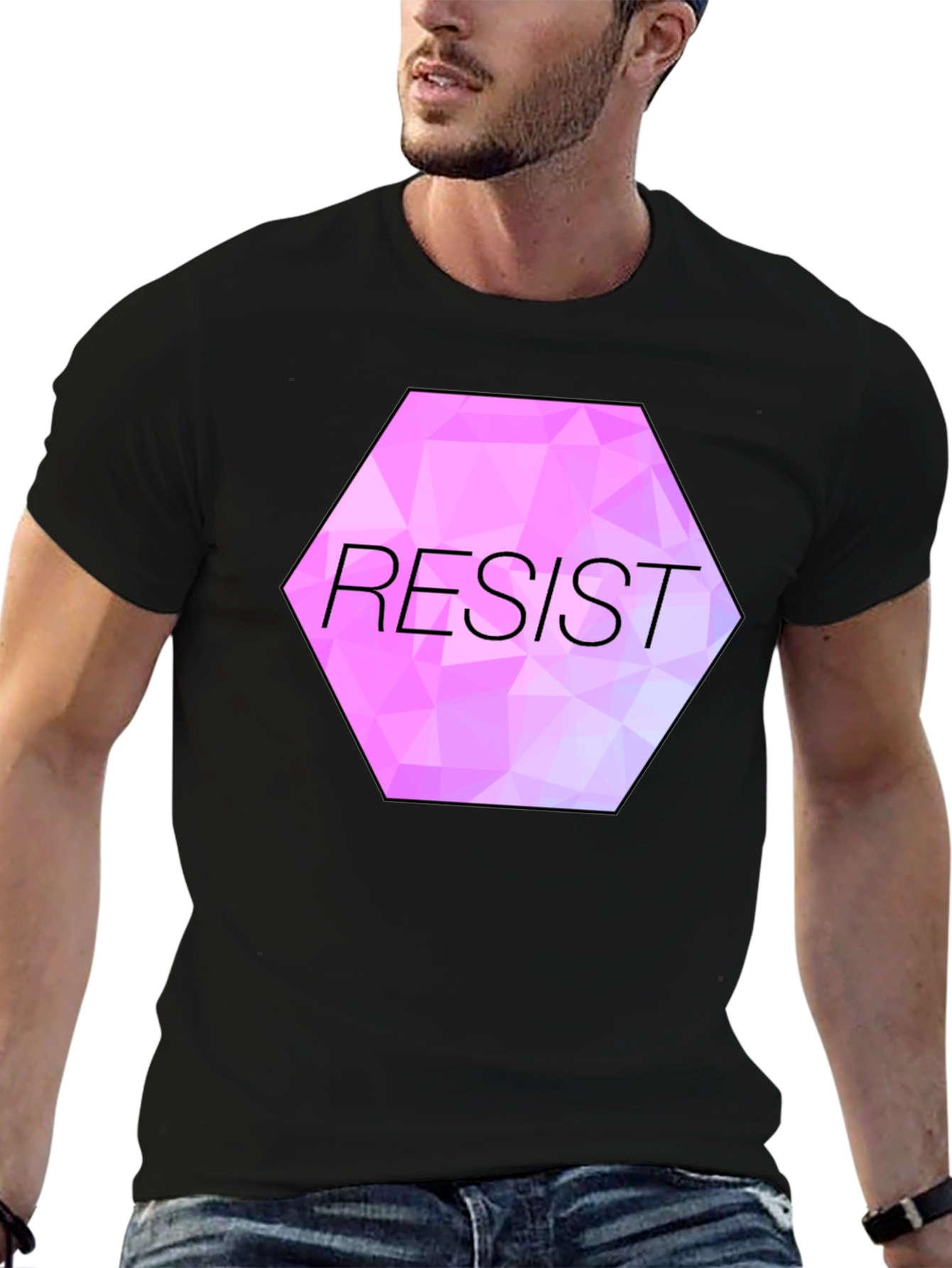 Resist Graphic Tee - Black Unisex T-Shirt