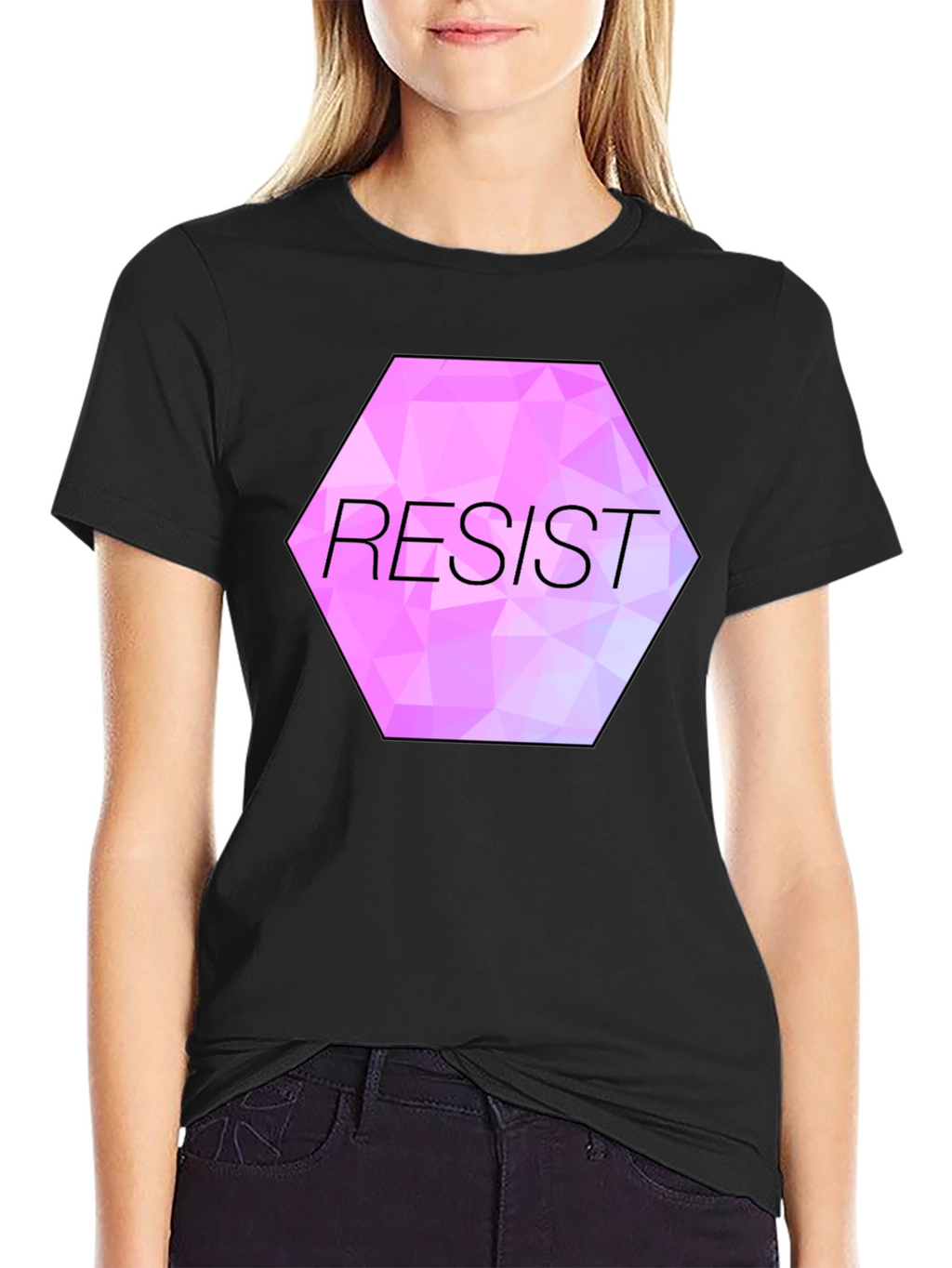 Resist Graphic Tee - Black Unisex T-Shirt