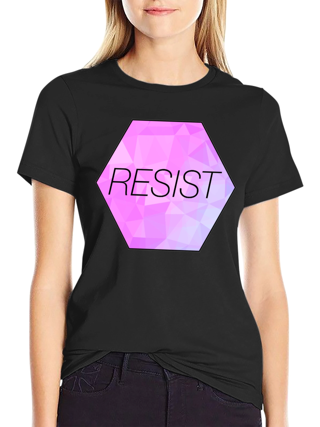 Resist Graphic Tee - Black Unisex T-Shirt