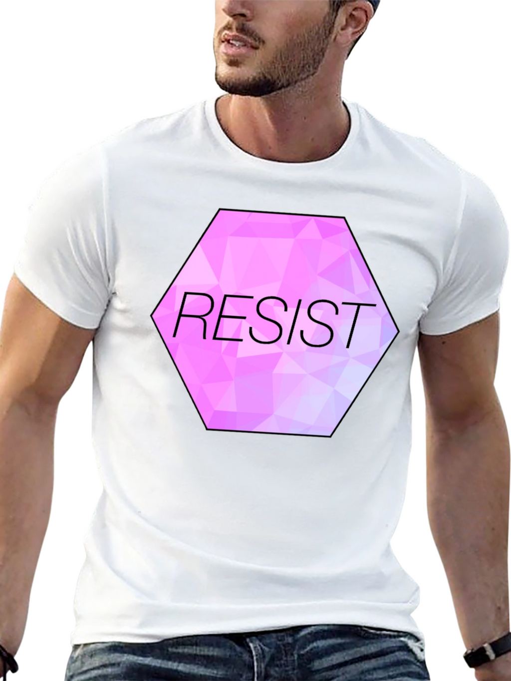 Resist Graphic Tee - Black Unisex T-Shirt