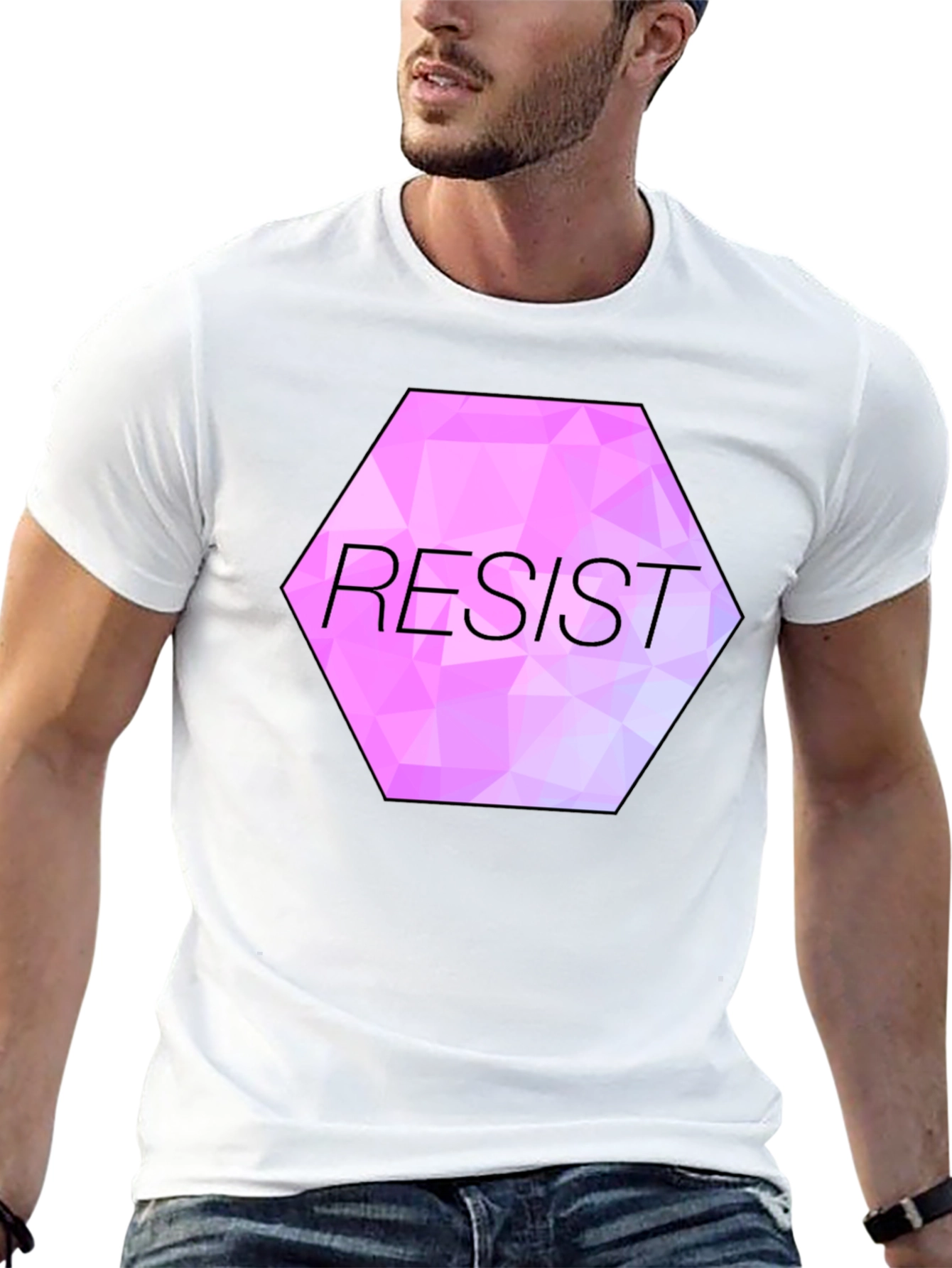 Resist Graphic Tee - Black Unisex T-Shirt